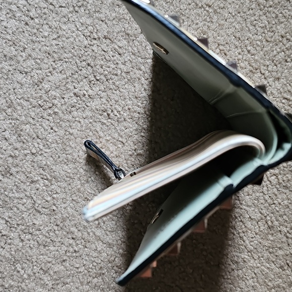 Valentino Garavani Cream, Yellow, Green and Brown Studded Wallet - Picture 4 of 9